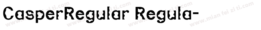 CasperRegular Regula字体转换